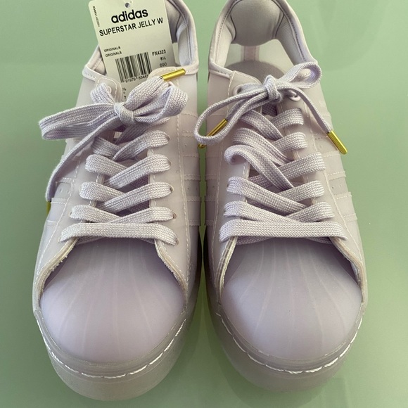 Adidas Superstar Jelly. Purple. Never worn. Size 7 women’s. - Picture 3 of 7